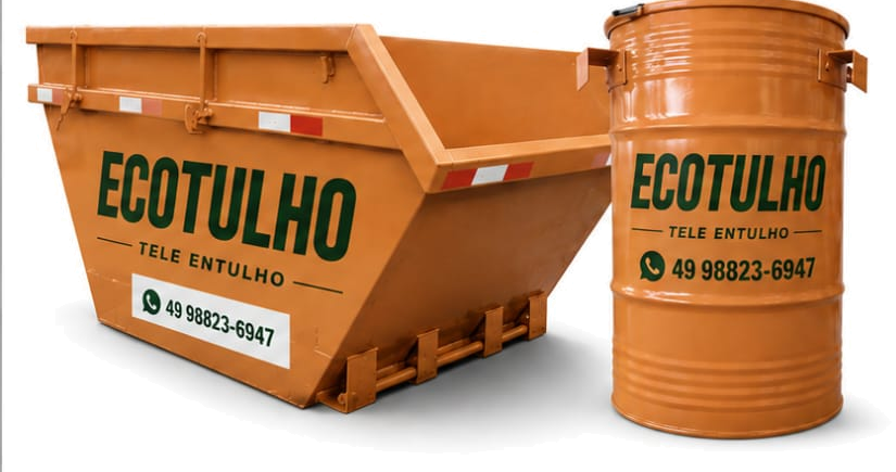 Caçamba e tambor da Ecotulho